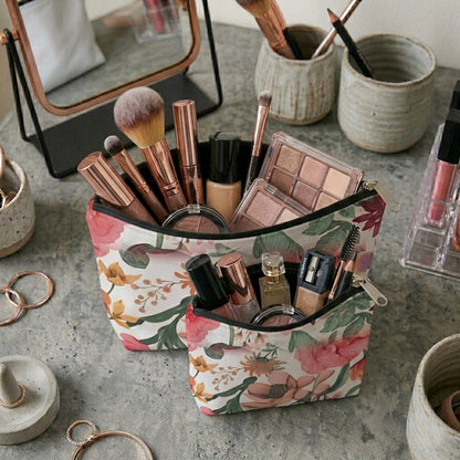 Printed - Meadows Flora Cosmetic Pouch Trendy Home