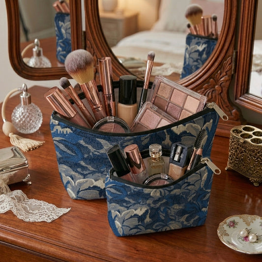 Printed - Midnight Weave Cosmetic Pouch Trendy Home