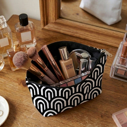 Printed - Monochrome Arch Cosmetic Pouch Trendy Home