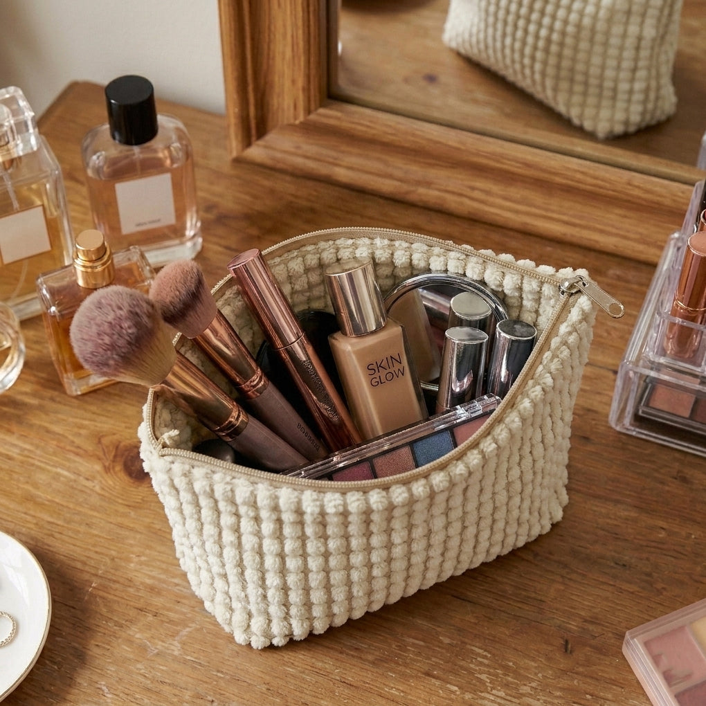 Corduroy Fur - Condense Cosmetic Pouch Trendy Home