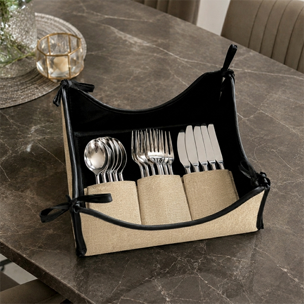 Fine Jute - Wheat Cutlery Tray
