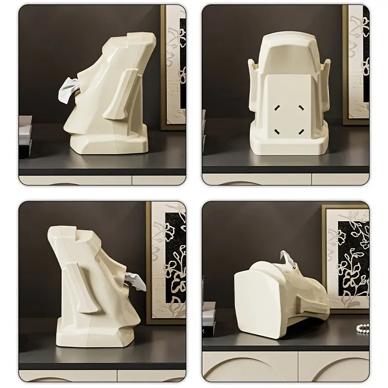 Iconic Moai Cream Tissue Dispenser Trendy Home