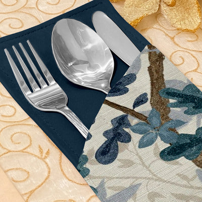 Printed - Blue Oak Cutlery Pouch Trendy Home
