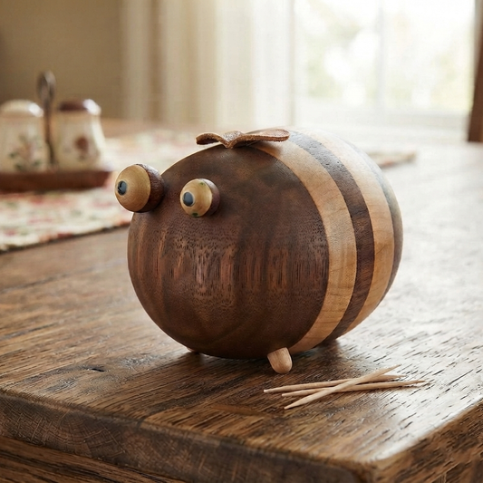 Wooden - Bee Toothpick Holder trendy home