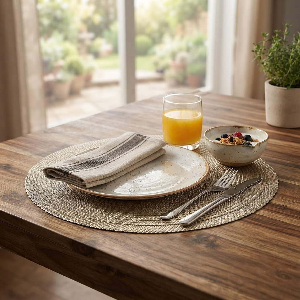 PVC - Plato Decorativo Dorado Gold Nova