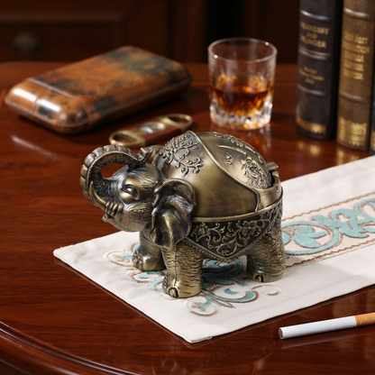 Metallic - Elephant Ashtray trendy home