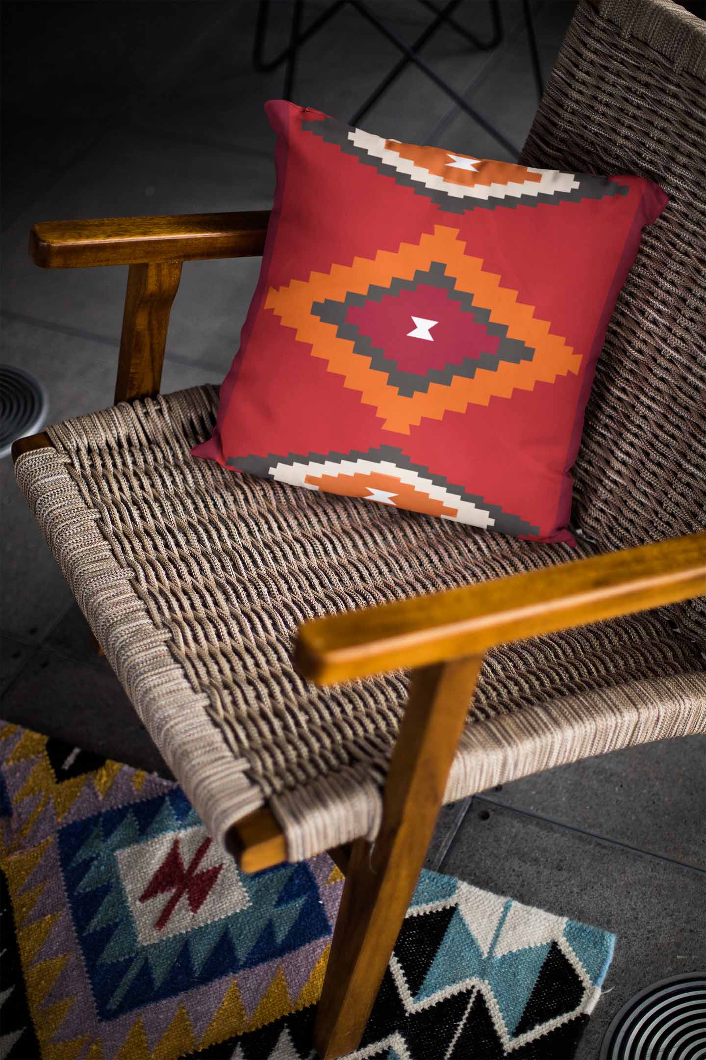 Printed - Azure's Jewel Cushion Cover Trendy Home