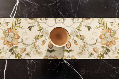 Printed - Beige Fort Table Runner Trendy Home