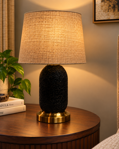 Carbon Arc Table Lamp Beige Trendy Home