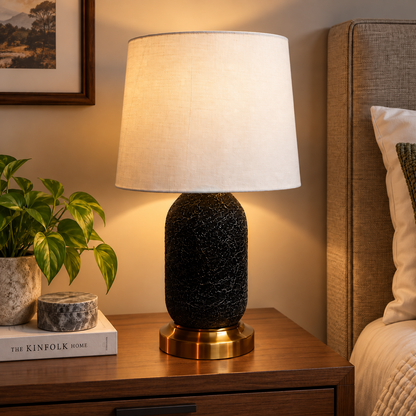 Carbon Arc Table Lamp White Trendy Home