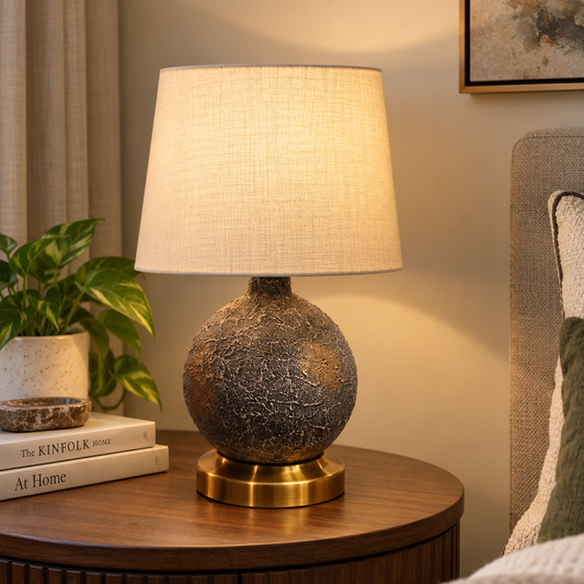 Graphite Arc Table Lamp