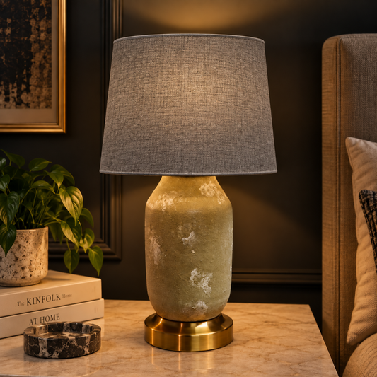 Tuscan Table Lamp Gray Trendy Home