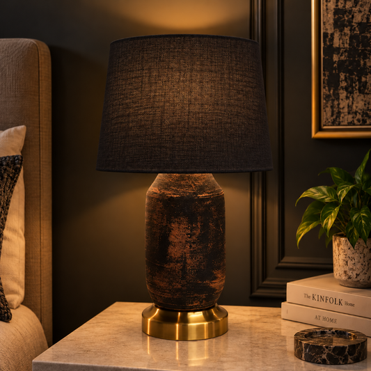 Egyptian Table Lamp Black Trendy Home