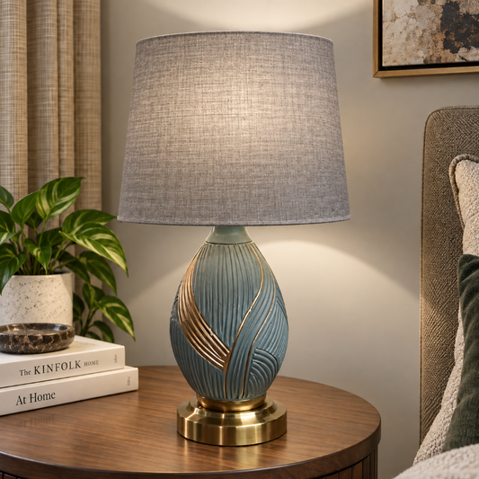 Casablanca Table Lamp Gray Trendy Home