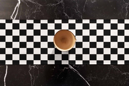 Printed - Check Table Runner Trendy Home