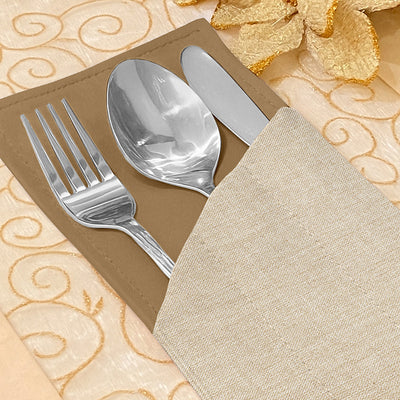 Fine Jute - Wheat Cutlery Pouch Trendy Home
