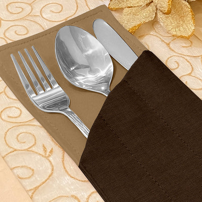 Fine Jute - Espresso Cutlery Pouch Trendy Home