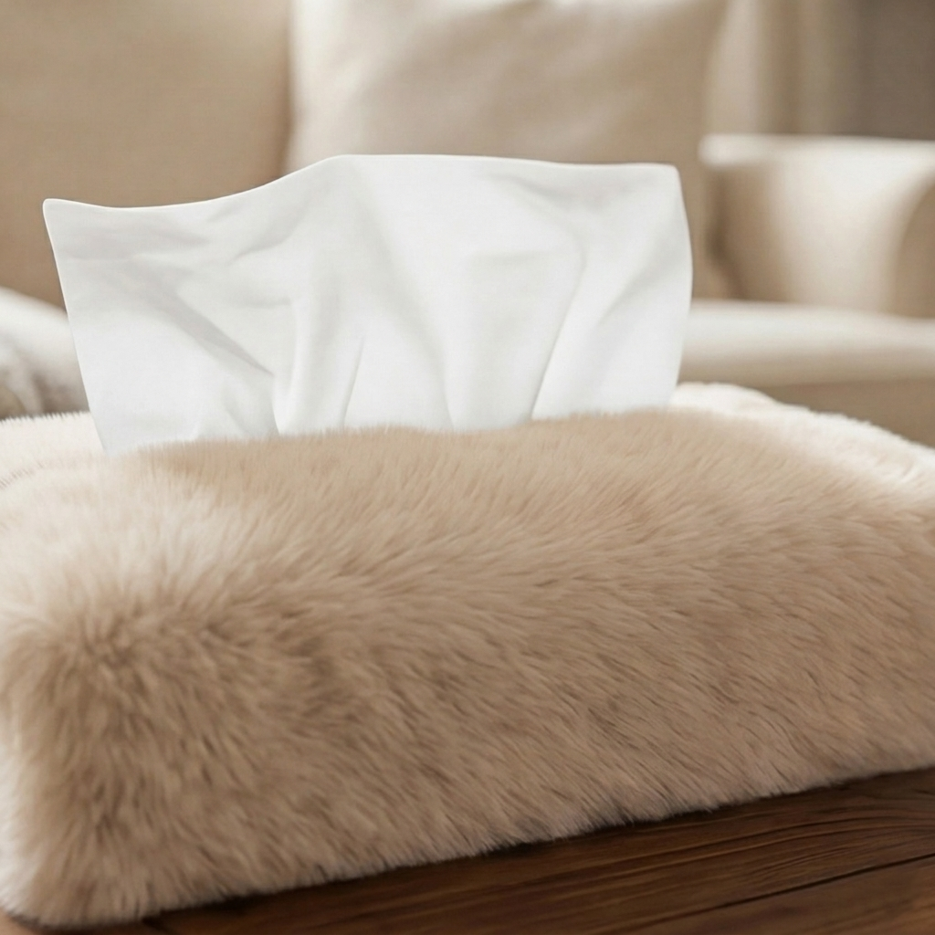 Cat Fur - Butter Tissue Box Trendy Home