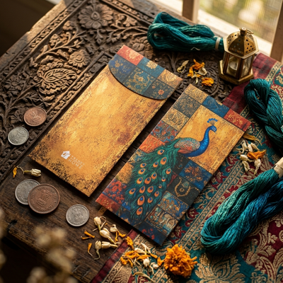 Royal Peacock Envelope Trendy Home