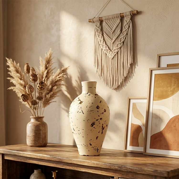 Estate Urn - Ivory Studio Vase Trendy Home