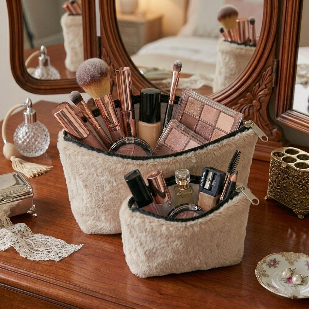 Cat Fur - Butter Cosmetic Pouch Trendy Home