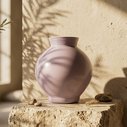 Belly Jar - Lilac Grey Vase Trendy Home
