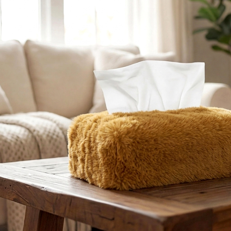 Cat Fur - Cinnamon Tissue Box Trendy Home