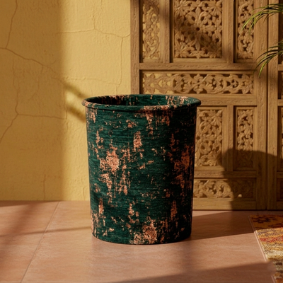Shanghai Velvet - Emerald Dustbin Trendy Home