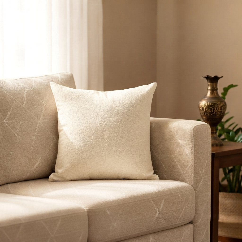 Teddy Fur - Soft Ivory Cushion Cover Trendy Home