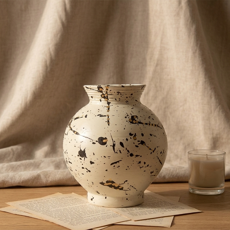 Belly Jar - Ivory Studio Vase Trendy Home