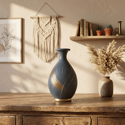 Old Bottle - Marrakesh Gold Vase Trendy Home