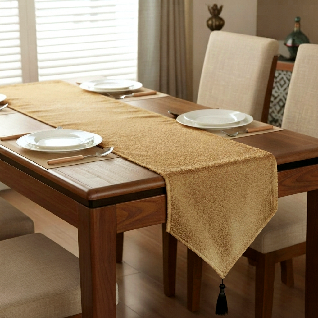 Teddy Fur - Honey Gold Table Runner Trendy Home