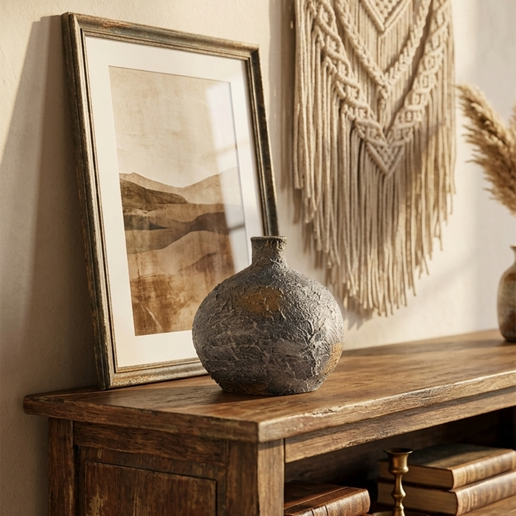 Moon Jar - Graphite Studio Vase Trendy Home