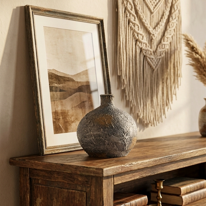 Moon Jar - Graphite Studio Vase Trendy Home