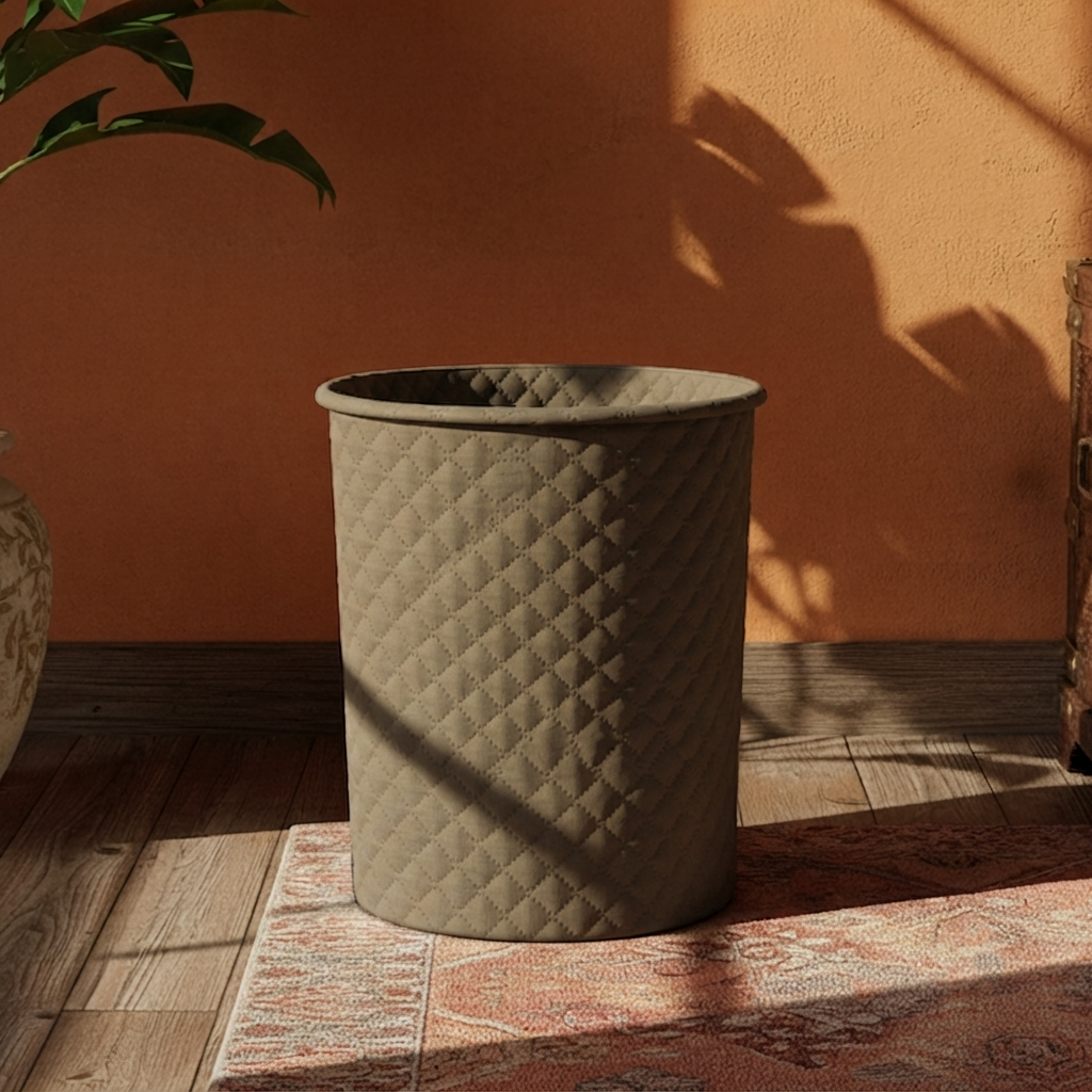Terciopelo Turco - Cubo de Basura Azul Oscuro