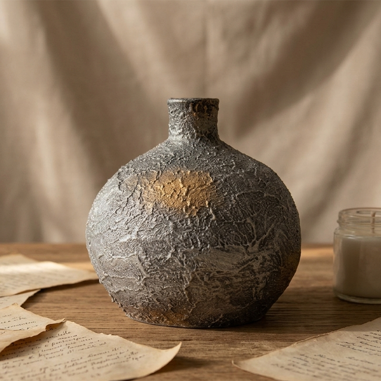 Moon Jar - Graphite Studio Vase Trendy Home