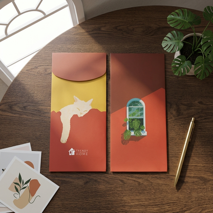 Sleepy Red Envelope Trendy Home