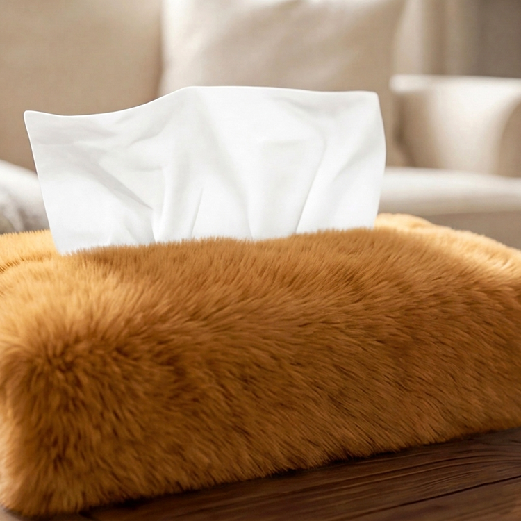 Cat Fur - Cinnamon Tissue Box Trendy Home