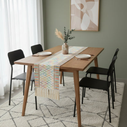 Crochet - Whimsical & Cream Table Runner Trendy Home