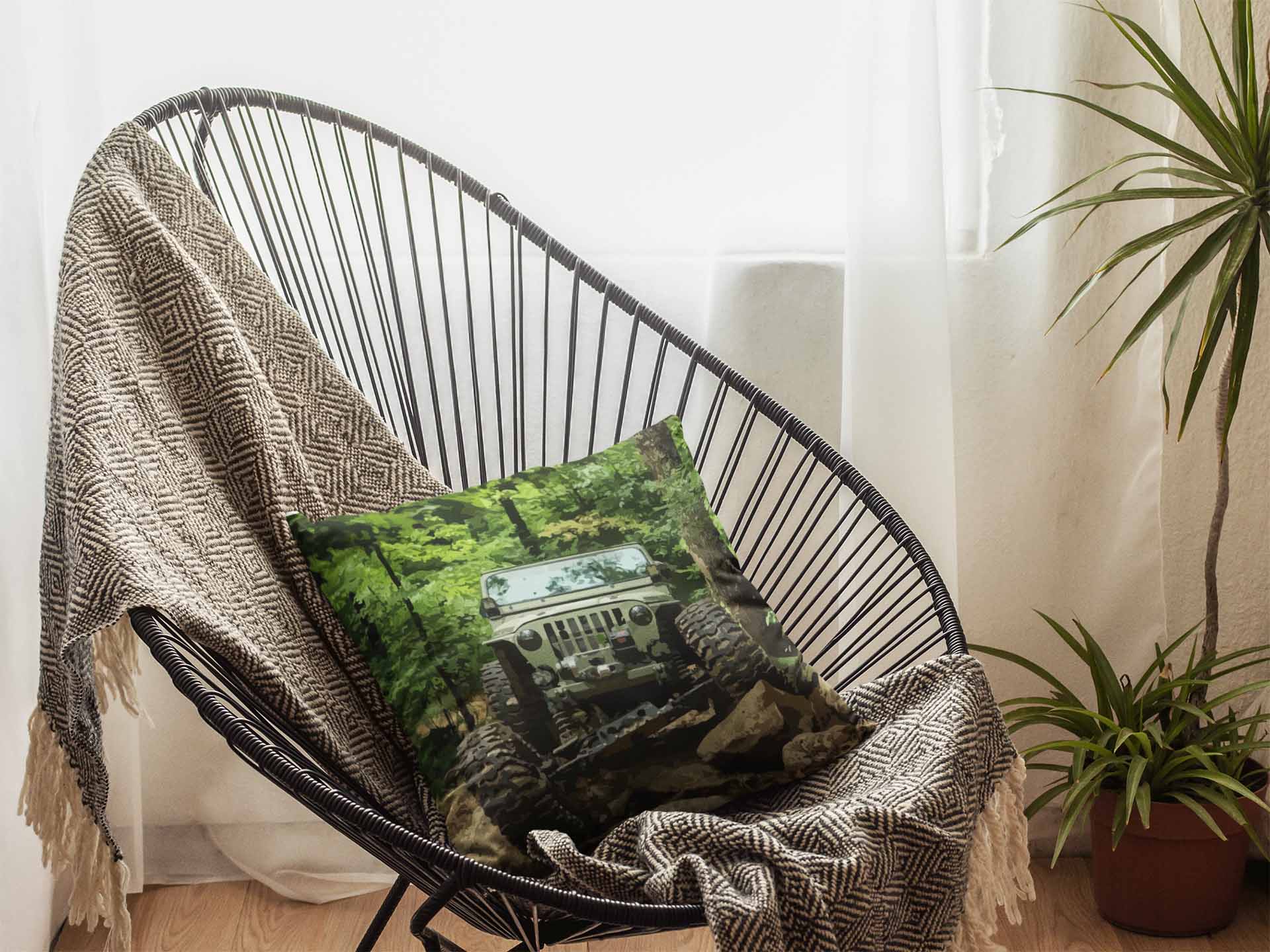 Monster Truck Cushion Cover Trendy Home