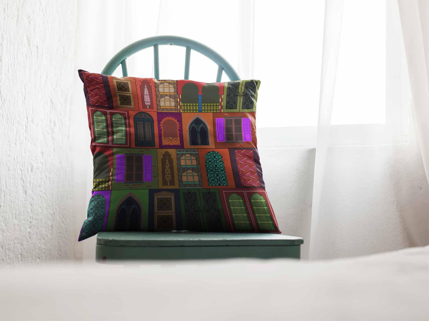 Printed - Mughal Glory Cushion Cover Trendy Home