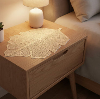 Pvc - Palm Leaf Bed Side Table Accent Trendy Home