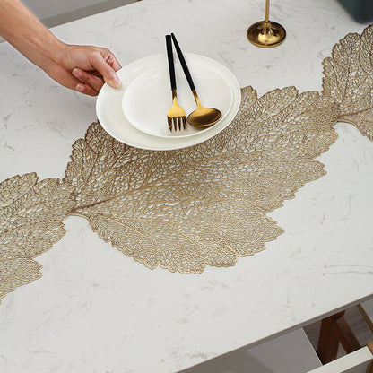 Pvc - Gold Sea Coral Table Runner Trendy Home