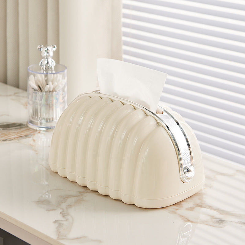 White Croissant Tissue Holder Trendy Home