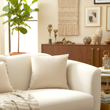 Fine Jute - Wheat Cushion Cover Trendy Home