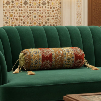 Hand Sequin - Rust Sofa Round Pillow (pair) Trendy Home