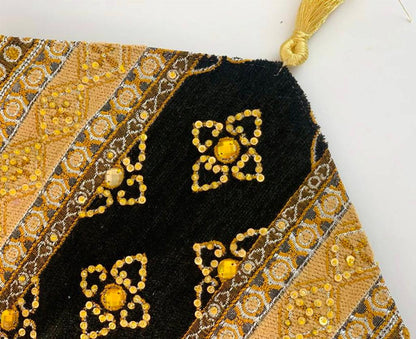 Hand Sequin - Queen Black Table Runner Trendy Home