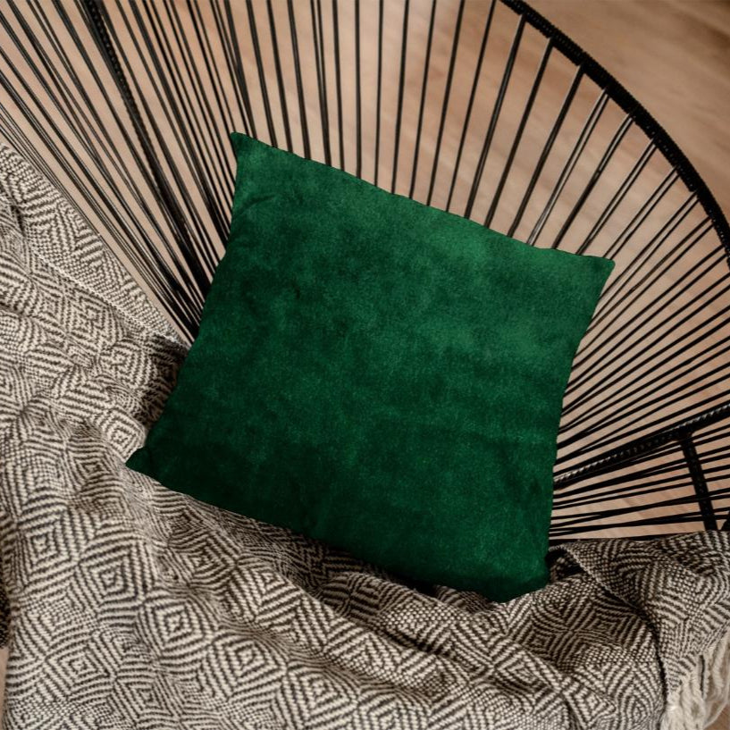 Malai Velvet - Emerald Cushion Cover Trendy Home