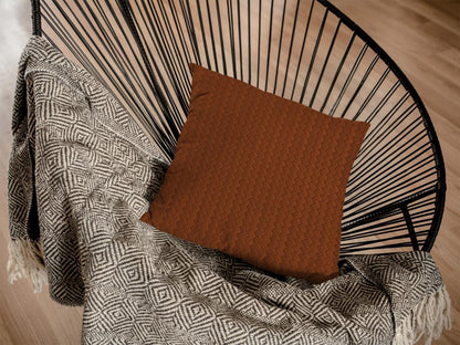 Patterned Leather - Bronze Cushion Cover Trendy Home