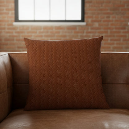 Patterned Leather - Bronze Cushion Cover Trendy Home